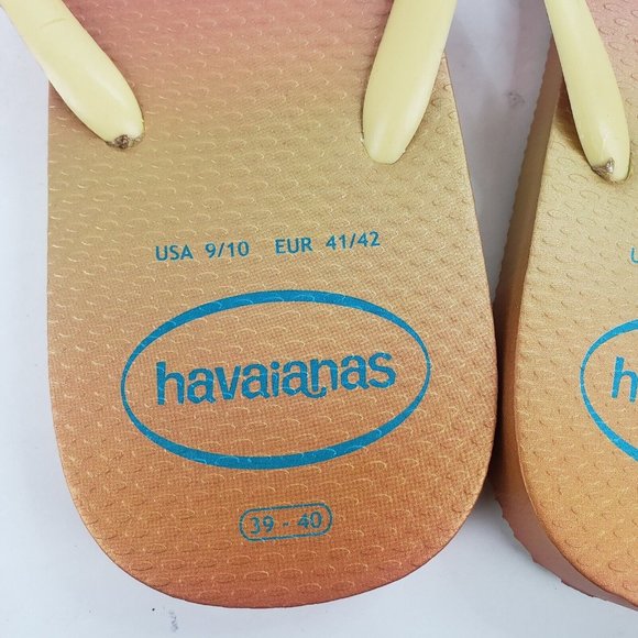 Havaianas Slim Gradient Sunset Womens Sandal Size 9/10 - Picture 4 of 4
